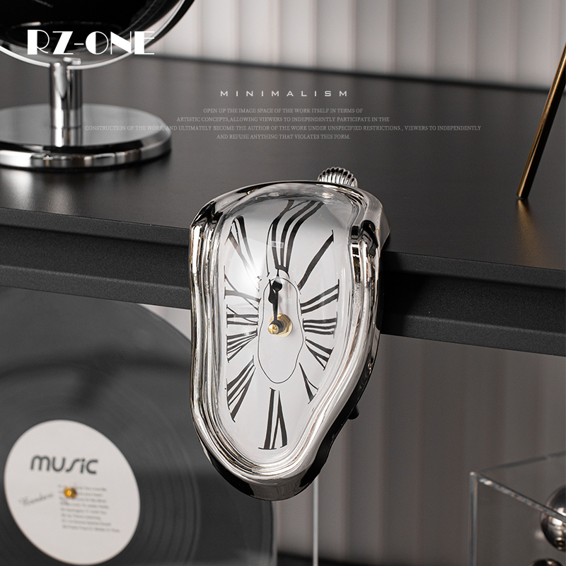 Rzone modern light extravaganza Desktop book room cabinet table edge melts Rome clock-like room swing piece-Taobao