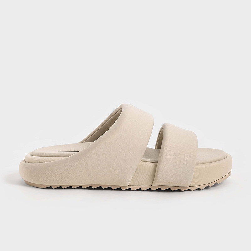2023 Summer new high - sole sand beach with a word of sandals and vacation wind in pine thick sole sandals