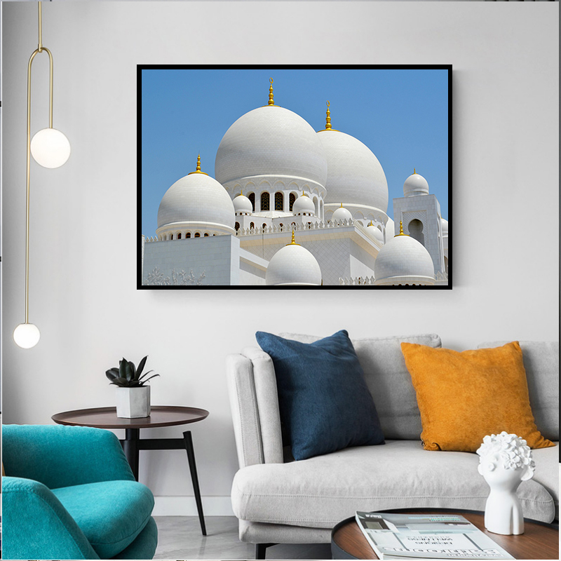 Architectural Art Mosque Decorative Painting Arabic Moroccan Style Living Room Mural Architectural Art Mosque Decorative Painting Arabic Moroccan Style Living Room Mural