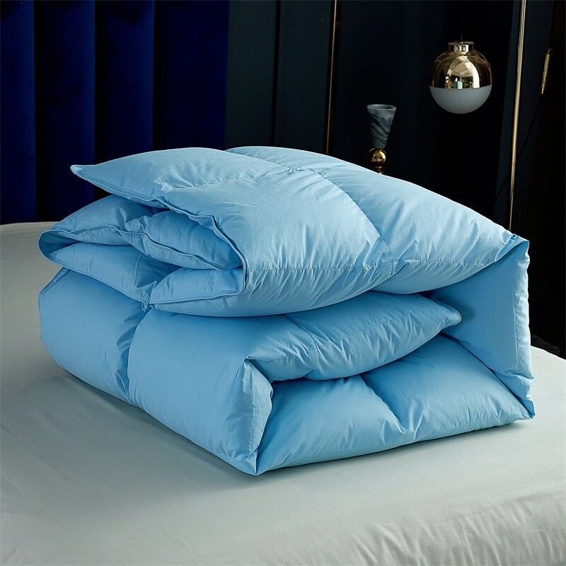 Down quilted by 95 white goose down winter quilted with thickened warm quilt with coveted duck suede quilted by the student single double in spring autumn