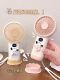 Cute handheld small fan, portable, small, mini student dormitory, desktop, USB charging, long battery life