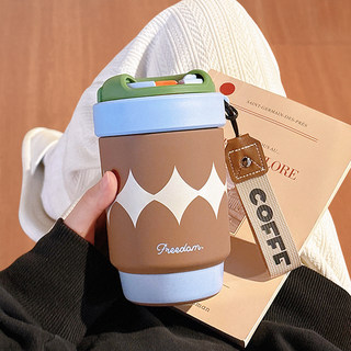 Insulated Cup, Coffee Cup, Water Cup, New Model for Women, Ceramic Liner, 2025 High-Value Cup, Straw Cup, Portable for Office Use