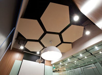 Customized various shapes of glass fiber suspension sound-absorbing mineral wool ceiling shaped ceiling multi-sided arbitrary shape