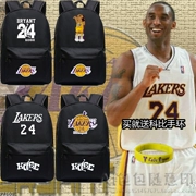 Bóng rổ đơn giản NBA24 Kobe Kobe Lakers Túi đeo chéo nam màu đen dành cho nam và nữ Mamba