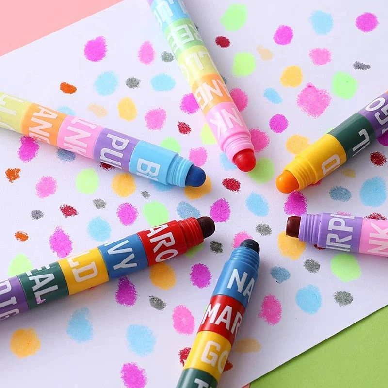 Splicing solid highlighter candy color creative cute note-taking hand account drawing key color marker jelly pen