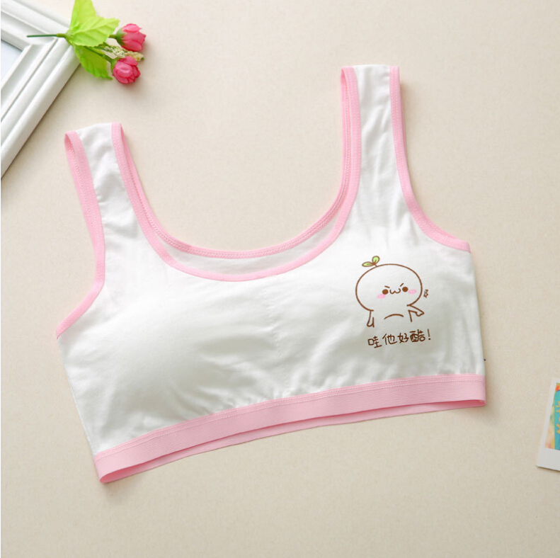 Cotton cô gái đồ lót không có vành thời kỳ phát triển áo ngực của học sinh trung học cơ sở do lot ren