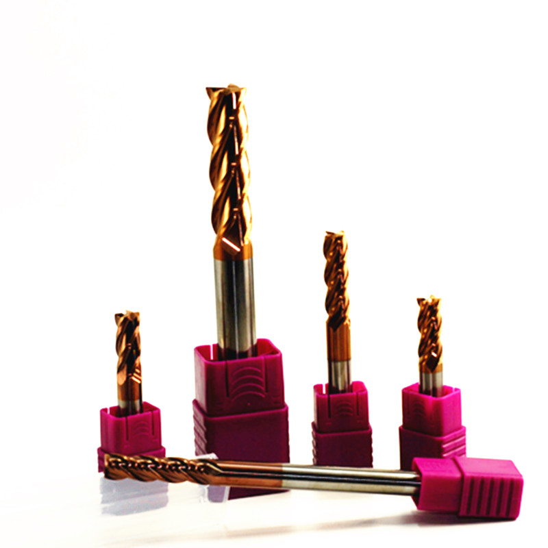 GY550 Taiwan Chun Bao material tungsten steel alloy flat head end mill four-edged 6 8 10 12 lengthened edge CNC CNC