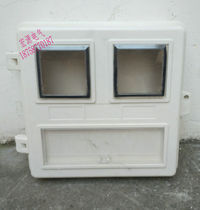 FRP single-phase 2 households meter box Single door with switch Single-phase two outdoor household rainproof sun protection Flame retardant