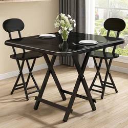 Folding Table for Home Use, Simple Dining Table and Chair Set for Small Apartments, Portable Small Table for Dormitory and Outdoor Use