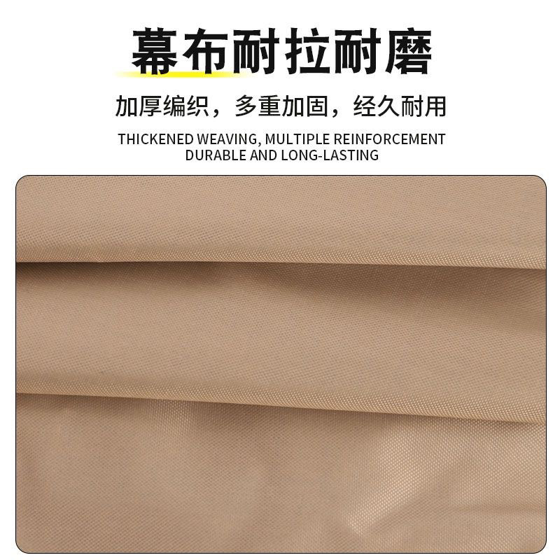 [Separate canopy fabric] Outdoor thickened black vinyl canopy, silver vinyl sunshade, sun protection for camping and outdoor activities