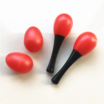 Clearance red sand hammer sand egg with sound suitable for baby to practice grasping shake and rustle light and delicate
