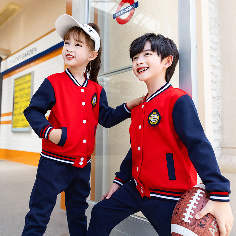 Boys' Baseball Jacket 2026 Spring and Autumn School Uniform Thin Outerwear Pure Cotton Children's Jacket Girls' Spring Season