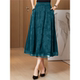Xiangyunsha silk floral skirt for women
