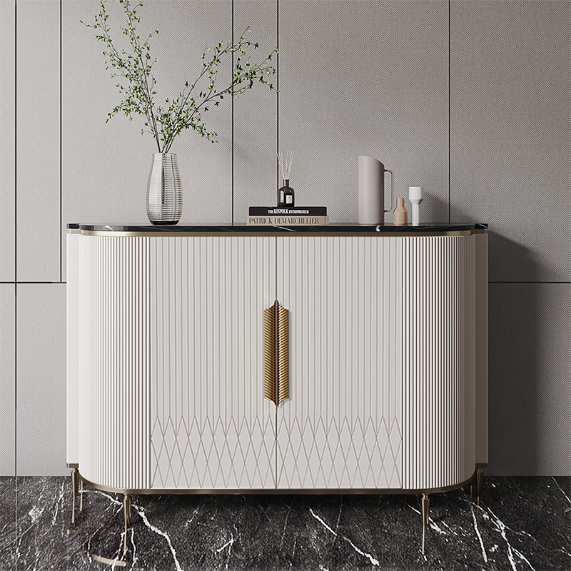 Modern entrance to the family The light and luxurious wind side cabinet leaning against the wall decorative cabinet living room dining side?An upscale home cabinet with a car upscale
