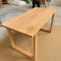 American solid wood red oak white oak log table custom desktop table panel conference table office desk computer table meal