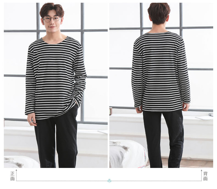 Mùa xuân và mùa thu đồ ngủ nam nam dài tay cotton trẻ trung phim hoạt hình nam mùa đông cotton mỏng phần dịch vụ nhà thời trang mặc nhà