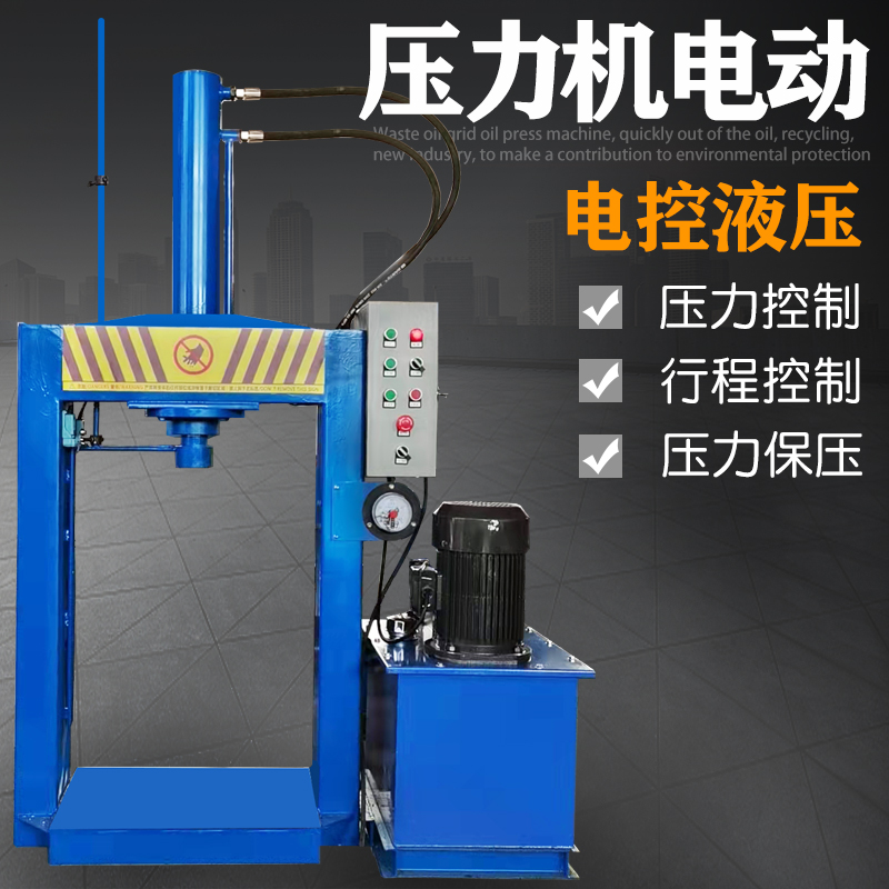 Electric press hydraulic machine Small gantry pressure bed doll bearing steam repairing oil press cutting machine tea cake press squeezer