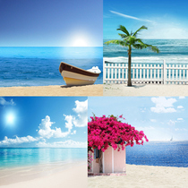 Seaview Beach beach small cloth bjd hand doll shooting product shooting photo SD mini photography background cloth