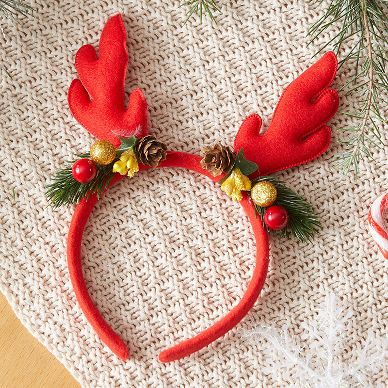 Christmas dress dress Hair Hoop Hanging Accessories Children's Kit Decorations Gifts Small Gift Kindergarten Christmas Hat Party Event