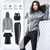 Sports suit women Spring and Autumn long sleeve leisure sportswear morning run step size loose quick clothes gym yoga suit