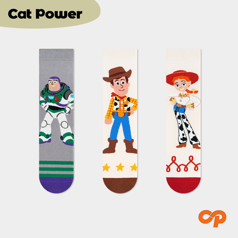 Toy Story Socks for Women, Spring Style, Versatile, Cute Cartoon Slouch Socks, Comfortable and Playful, Buzz Lightyear, Woody
