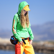 Beijing Forest outdoor summer new original leisure travel breathable mountaineering quick-drying clothes hooded long sleeve T-shirt womens style
