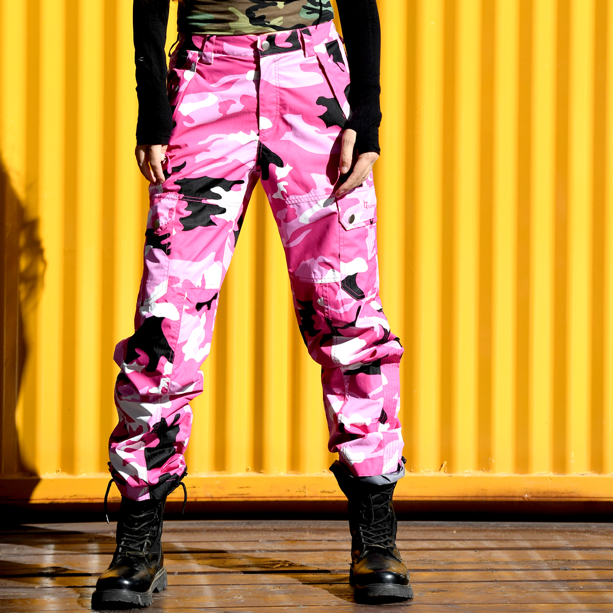 Beijing forest outdoor windproof camouflage mountaineering pants tooling style wide leg waterproof breathable stormtrooper pants single punch pants for men and women