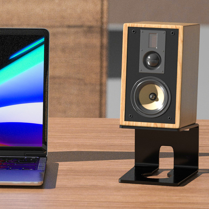 Computer Hifi Speaker Stand Desktop Thickeneded Home Theater Speaker Stand Bookshelf Box Back to Listen Desktop Audio Stand