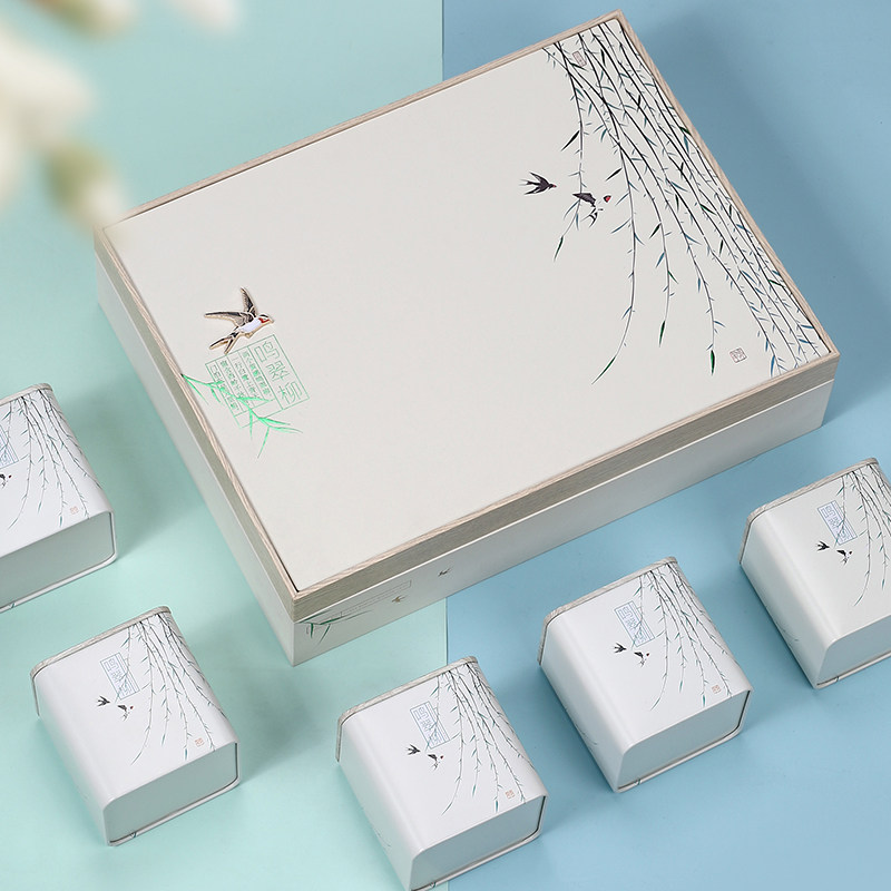 2022 Angi White Tea Packaging Box Empty Gift Box Creative White Tea Gift Box Empty Box Tea Gift Box Packed Empty Box Customize