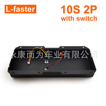 L-faster 10S lithium battery black metal box can hold multiple 18650 batteries
