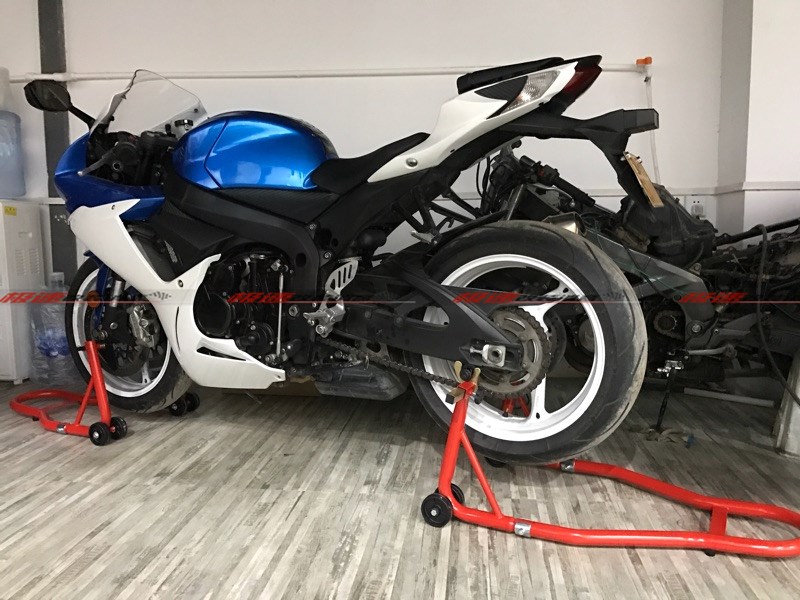 Mới xe máy nặng phía trước và phía sau khung bánh xe khung hạ cánh xe nâng dụng cụ bảo trì và sửa chữa - Bộ sửa chữa Motrocycle bộ đồ nghề sửa xe