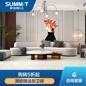 Samit Tile Living Room 800x800 Плитка напольная плитка простая полная глазурь серая мраморная плитка на пол Анти -Слип 80737