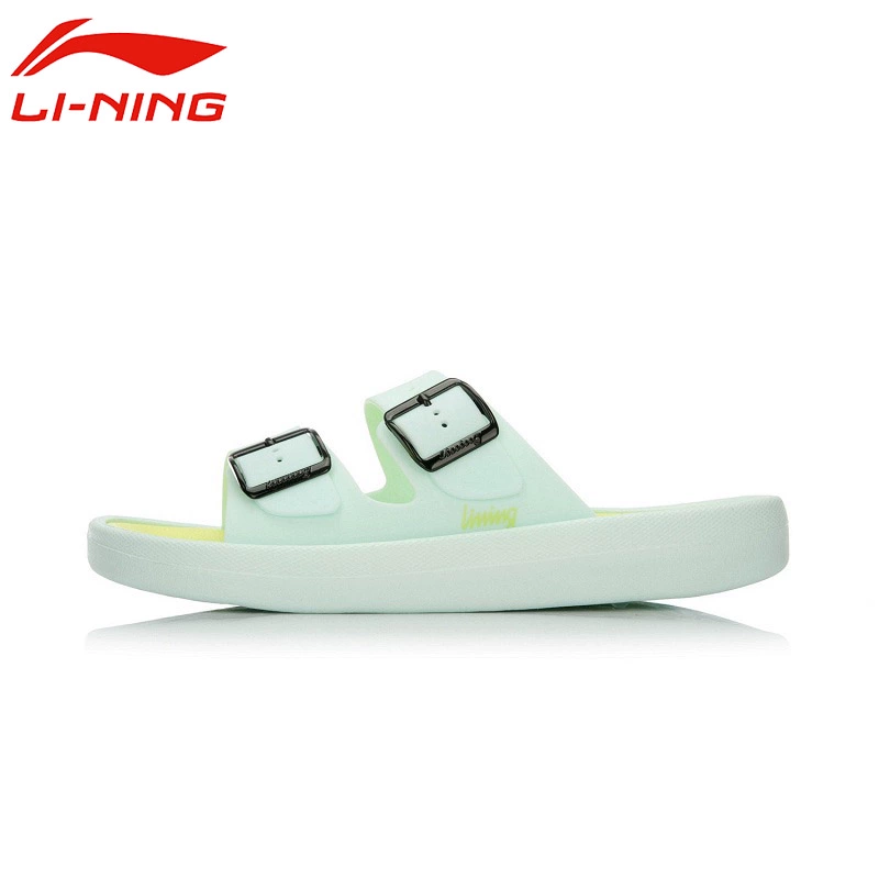 Li Ning dép nữ giày chính hãng mùa hè thoáng khí ngoài trời giày đi biển chống trượt dép thể thao trong nhà AGAN012 dép quai ngang