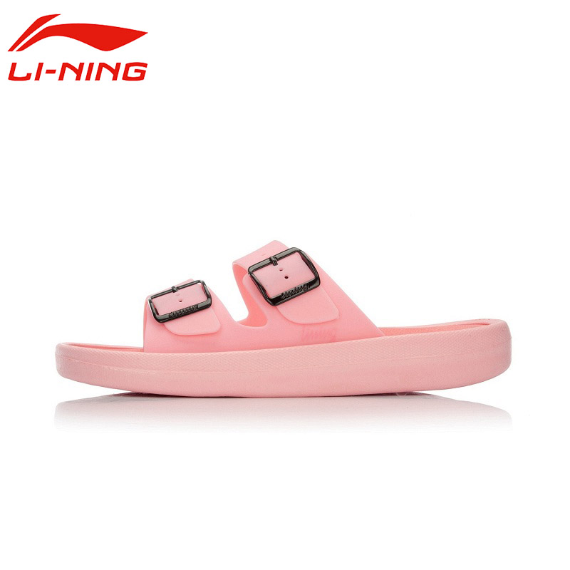 Li Ning dép nữ giày chính hãng mùa hè thoáng khí ngoài trời giày đi biển chống trượt dép thể thao trong nhà AGAN012 dép gucci chính hãng