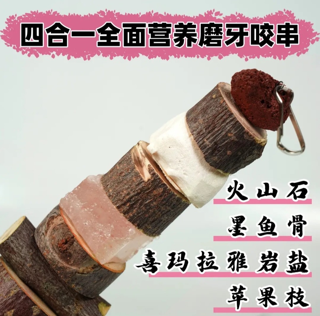 Squeaky Baby 0 Starch Sweet Bamboo Grass Cake Apple Wood Molar Teeth Biting String Chinchilla Squirrel Parrot Golden Bear Gnaw Molar Stone Wood