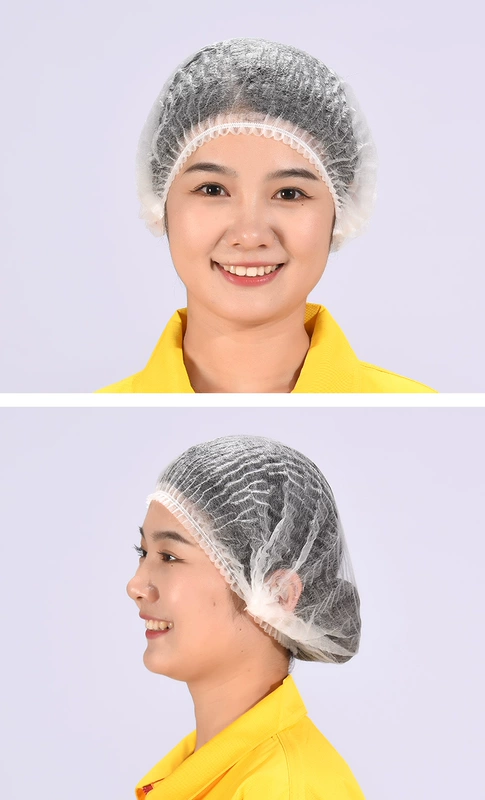 mũ y tế màu xanh Dùng Một Lần Mũ Che Đầu Vải Không Dệt Mũ Đầu Bếp Bác Sĩ Chống Bụi Vệ Sinh Thực Phẩm Mũ Phục Vụ Mũ Lưới Mũ Bếp mũ y tế dùng 1 lần mũ phòng sạch chống tĩnh điện