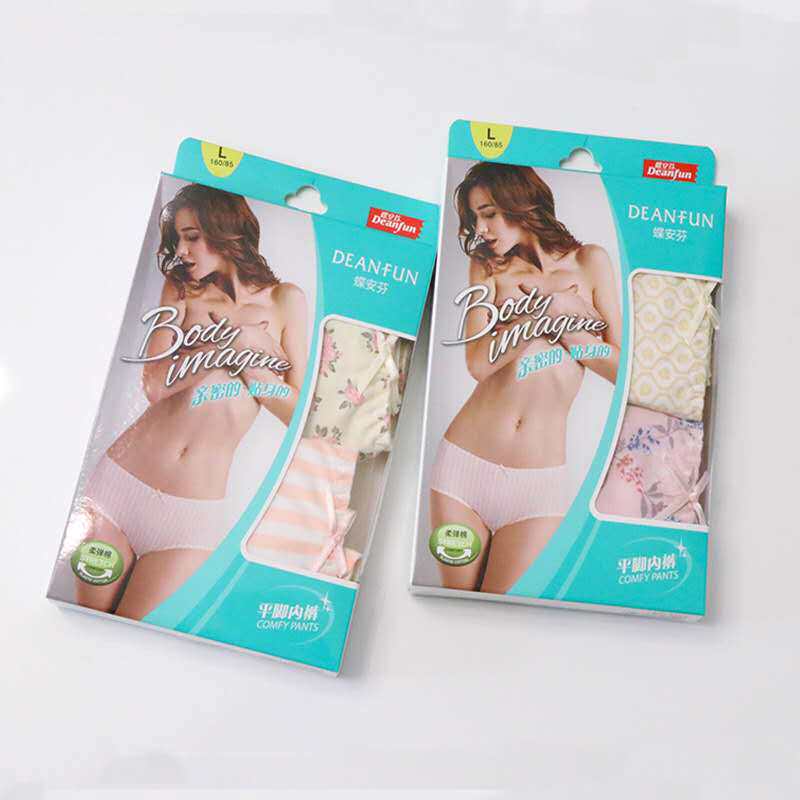 Di Anfen 5565 cotton soft elastic cotton elastic cotton printing low waist ladies briefs flat feet
