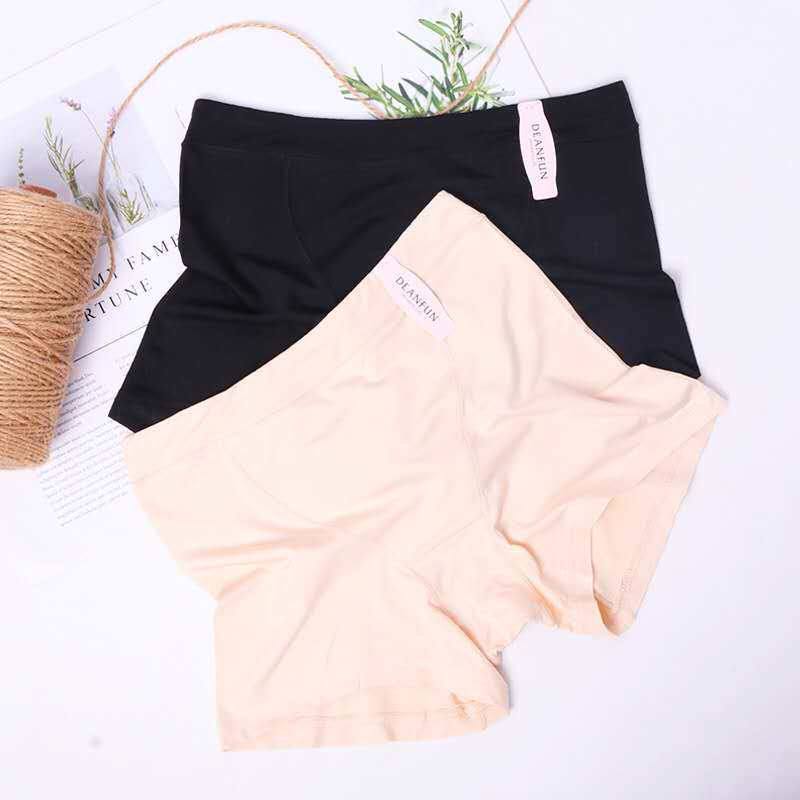 (2 price) Di Anfen 19 spring and summer new Tianzhu fiber solid color breathable safety pants women's mid-waist boxer