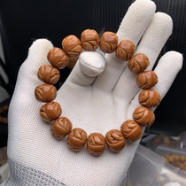 Dragon pattern peach core boutique mirror high-end old-fashioned red devil one rib size 15X13 bracelet