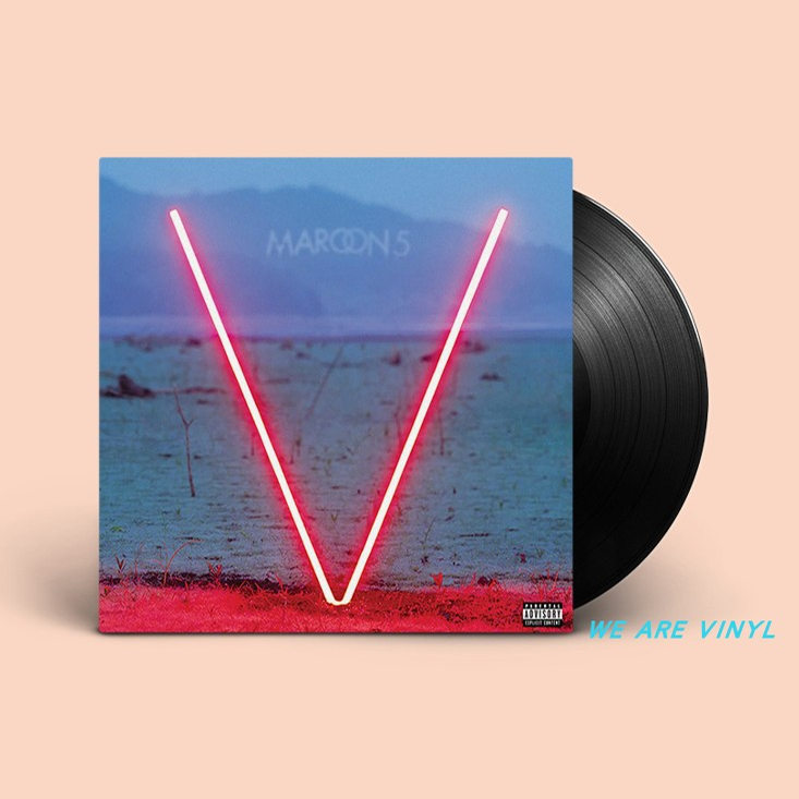 Authentic In-Stock Magic Red Maroon 5 - V Extended Edition Regular Edition Vinyl 1Lp