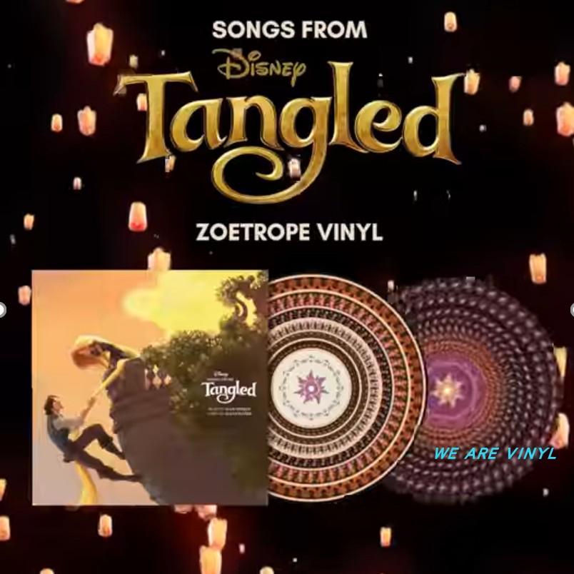 In Stock Rapunzel Tangled Animated Soundtrack Limited Edition Vinyl Record 1Lp