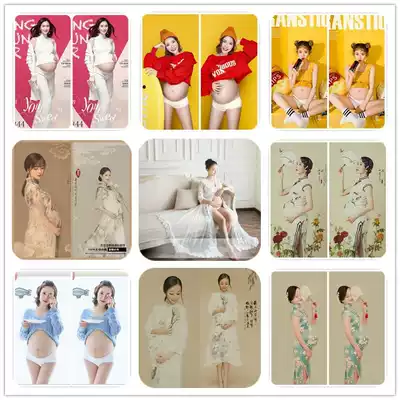 2021 New pregnant woman photo shoot sexy cute playful pregnant woman belly retro photo theme art sample costume