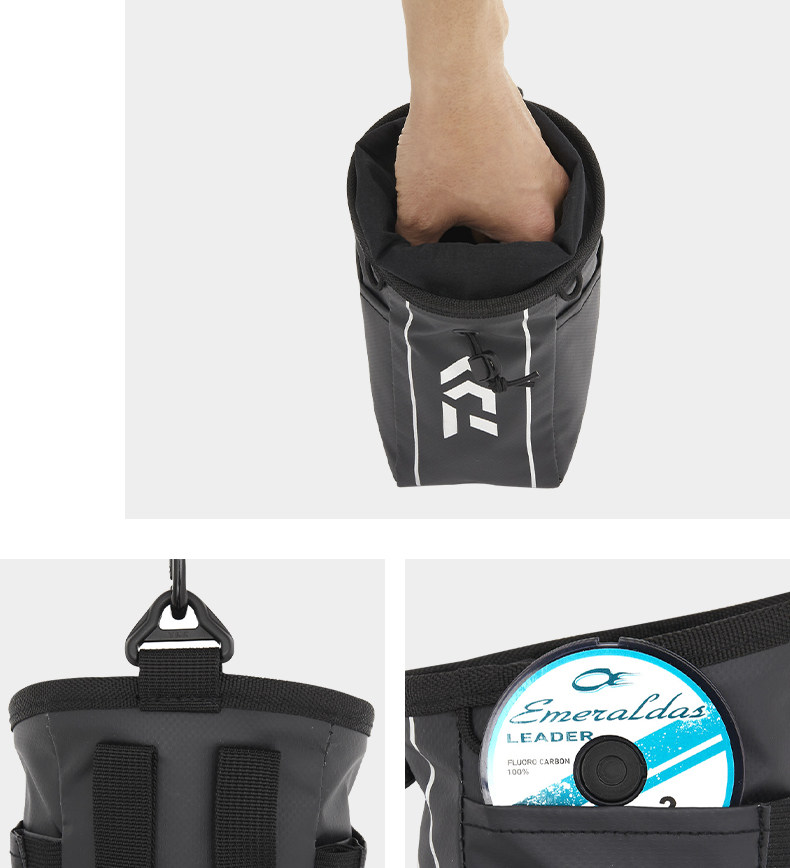 Daiwa da Yiwa мешок мешки а портативный пакета рыба инструментарий монтаж чистый черный мешок маленький материал сумки    