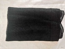 Drama and opera water yarn Baotou crepe headdress accessories Baotou supplies silk water yarn black yarn