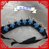 New drama opera silk headdress Point Green head Beijing Opera head imitation silk butterfly plum blossom strip