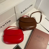 李茶定制 Маленькая брендовая красная сумка через плечо, универсальная небольшая сумка, Южная Корея