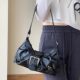2024 New Fashion Maillard Retro Niche Shoulder Bag Women's American Wasteland Style Underarm Bag French Baguette Bag Trendy