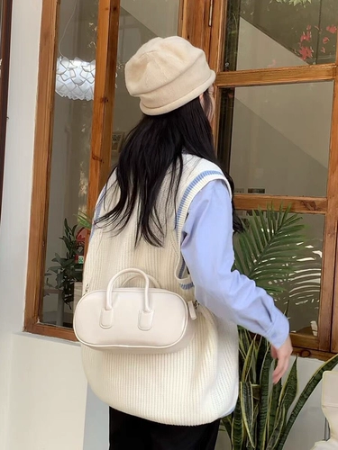 Брендовая красная ретро универсальная портативная сумка через плечо, Южная Корея