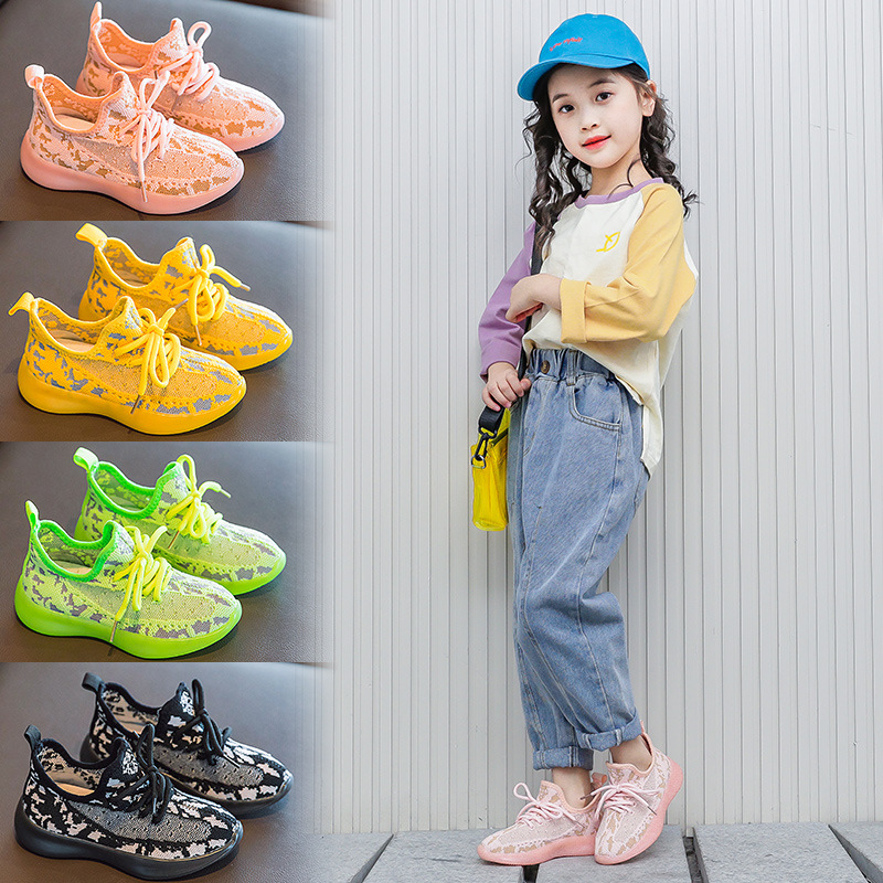 British next kiss children night light coconut shoes 2020 new mesh surfaces breathable men and women casual shoes