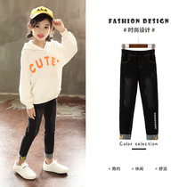 UK Next kiss girls 2019 spring and autumn new shaping denim childrens fashion Korean trousers